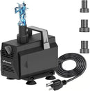 Submersible Water Pump 1200GPH/70W Fountain Pumps with Flow Control, Pond Pump Submersible Outdoor with 10ft 3-Core Power cable for Hydroponics, Aquarium, Waterfall, Statuary, Water feature by GreenHaven Gardens