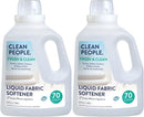 The Clean People Liquid Fabric Softener - Softens & Removes Static Cling - Vegan (100 Fl Oz, Fresh & Clean) by TinyTreasures Baby Boutique