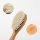 BoAn Wooden Baby Hair Brush,Natural Soft Goat Bristles,Cradle Cap Brush for Newborns & Toddlers,Perfect Scalp Grooming Product for Infant by TinyTreasures Baby Boutique
