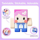 GobiDex 8PCS Magnetic Figures Playset Rotatable Animal & Character Toys for Kids, Toddlers Sensory Pretend Play Travel Toys Compatible with Magnet Blocks by TinyTreasures Baby Boutique