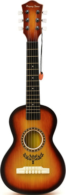 23" Acoustic Guitar, Kids 6 String Toy Guitar - Realistic Steel Strings - Beginner Practice First Musical Instrument for Children, Toddlers (Amber Sunburst) by TinyTreasures Baby Boutique