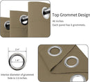 Easy-Going Blackout Curtains for Bedroom, Solid Thermal Insulated Grommet and Noise Reduction Window Drapes, Room Darkening Curtains for Living Room, 2 Panels(46x84 in, Tan) by CozyNest Decor