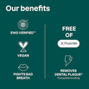 ATTITUDE Fluoride-Free Fresh Breath Toothpaste, Peppermint Flavor, Vegan & Cruelty-Free, Sugar-Free, Plant & Mineral-Based Ingredients, Clean Oral Care, 4.2 Oz by CozyNest Decor