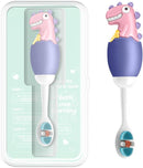 Kids Manual Toothbrush, Extra Soft Bristle Toddler Toothbrush with 10000 Bristles, Kids Travel Toothbrush Designed for Delicate Teeth & Gums for Children 2-7 Years (Purple) by TinyTreasures Baby Boutique