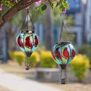 Starsoul 2 PC Cardinal Hot Air Balloon Solar Lantern with Flame Glass Outdoor Hanging Hot Air Balloon Solar Light Waterproof Garden Patio Yard Party Decorations by GreenHaven Gardens