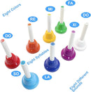 Murtenze 8Pcs Diatonic Colorful Metal Handbells Set, 8 Note Musical Bells for Holiday Birthday Gift Musical Teaching(11cm x 5cm) by TinyTreasures Baby Boutique