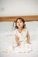 Toddler Sleep Sack for 2-4T Baby, Organic Cotton Wearable Blanket for Boys and Girls 0.5 TOG 2-Way Zipper Sleeping Sacks Soft 4 Layers X-Large Rocket by TinyTreasures Baby Boutique