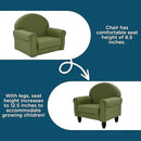Children's Factory As We Grow Toddler Chair, Flexible Seating for Daycare or Preschool, Kids Reading Couch, Playroom Furniture, Sage by CozyNest Decor