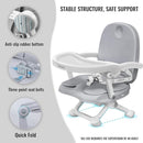 Baby Booster Seat for Dining Table with Removable Tray & Cushion, 3in1 Portable Toddler Booster Seat, 4 Height Adjustable Travel High Chair for Babies and Toddlers by TinyTreasures Baby Boutique