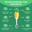 Kids Manual Toothbrush, Ultra-Soft Kids Toothbrush for Sensitive Teeth & Gums, Gentle Toddler & Children's Brush with 10000 Bristles Travel-Friendly Design for Ages 2-7 (Yellow) by TinyTreasures Baby Boutique