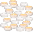 24 Pack 3”Floating Candles Water-Activated Flameless LED Candle, 120 Hour White Battery Operate Waterproof Tealights for Cylinder Vases, Centerpieces at Wedding, Party, Pool,Romantic. by CozyNest Decor