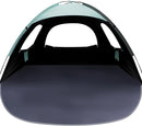 WhiteFang Beach Tent Anti-UV Portable Sun Shade Shelter for 3/4/6/8 Person, Extendable Floor with 3 Ventilating Mesh Windows Plus Carrying Bag, Stakes and Guy Lines by TinyTreasures Baby Boutique