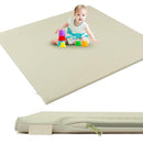 Padded Baby Play Mat, Super Soft Vegan Leather Baby Mat for Floor, 48x48 Thick Foam Cushioned Play Mat for Babies 6-12 Months, Fits Nicely Into 50x50 Playpen Mat, Grayish Green by TinyTreasures Baby Boutique