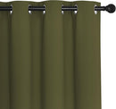 NICETOWN Room Darkening 66 inch Curtains for Bedroom, Grommet Thermal Insulated Room Darkening Window Treatments Voice Reducing for Kids Room, 2 Panels, W66 x L66, Olive by TinyTreasures Baby Boutique