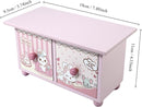 Girl Jewelry Box Pink Cute bunny Tabletop Storage Box Little girl birthday christmas Gift kids jewelry box Organizer by TinyTreasures Baby Boutique