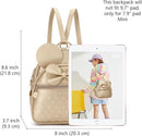 KL928 Girls Bowknot Polka Dot Cute Mini Backpack Small Daypacks Convertible Shoulder Bag Purse for Women by TinyTreasures Baby Boutique