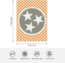 HGOD DESIGNS Tennessee Throw Blanket Ultra Soft Warm All Season Tennessee Orange Grey Star Flag Decorative Fleece Blankets for Bed Chair Car Sofa Couch Bedroom 50"X60" by CozyNest Decor