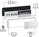 KitchenTour Dishwasher Magnet Clean Dirty Sign, Strong Magnet Clean Dirty Sign for Dishwasher, Farmhouse Wood Design Non-Scratch Dish Washer Indicator Kitchen Decor, Silver by TinyTreasures Baby Boutique