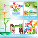 BIRANCO. Flower Garden Building Set - Grow up! Fun Stacking Toys for Toddlers and Kids Age 3-6 Year Olds, Educational Activity for Preschool, Cool STEM Gardening Gifts for Girls (138 PCS) by TinyTreasures Baby Boutique