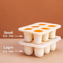Baby Food Freezer Tray with Lid 2 Pack, Silicone Breastmilk Popsicle Mold, Baby Food Storage Container, Ice Cube Maker for Homemade Baby Meals (Carnation) by TinyTreasures Baby Boutique