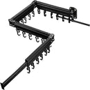 Gezen Clothes Drying Rack, Wall Mounted Drying Rack Clothing Retractable, Foldable Clothes Hanger Rack with 24 Hooks for Laundry Room Organization and Storage, Space Saving, Collapsible, Quad-Fold by CozyNest Decor