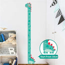 Green Dinosaur Vinyl Self-Adhesive Growth Chart Decal for Kids Room Bedroom Nursery Wall Decor StickerRemovable Baby Height Measure Mural 10cm to 170cm by TinyTreasures Baby Boutique