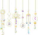 ilclviz Suncatcher Crystal Hanging Sun Catcher Prism with Chain Pendant Ornament Crystal Balls for Window by GreenHaven Gardens
