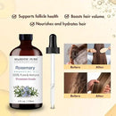 Majestic Pure Rosemary Essential Oil with Glass Dropper - Huge 4 Fl Oz - 100% Pure and Natural Rosemary Oil - Premium Grade Essential Oils for Diffuser, Aromatherapy, Soap and Candle Making by CozyNest Decor