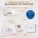 The Balmy Drum - 8 Note 6 Inch Steel Tongue Drum, Steel Drum Instrument, Drums For Children and Adults, Balmy Drum Set for Kids with Music Book, Handpan, Mallet and Carry Bag (Blue) by TinyTreasures Baby Boutique