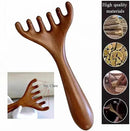 Natural Wooden Gua Sha Tool,Wooden Gua Sha Scraping Massage Tool,Long Handle Sandalwood Six Claw Antler Massager,1 Pieces by CozyNest Decor