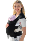 GROWNSY Baby Carrier Newborn to Toddler, Cozy Baby Wraps Carrier, Ergonomic Baby Carrier with Head Support, Black by TinyTreasures Baby Boutique