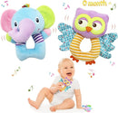 BLOOBLOOMAX Sock rattles for Babies 0-24 Months Baby Animal Foot Finder Educational Toys by TinyTreasures Baby Boutique
