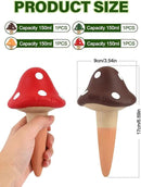 Kalolary 4Pcs Plant Watering Globes, Self Watering Spikes Terracotta Drip Water Stakes Irrigation Watering Bulbs for Pot, Indoor, Outdoor, Vacation (Mushroom) by GreenHaven Gardens