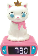 LEXiBOOK - Kitten Digital Alarm Clock for Kids with Night Light Snooze, Childrens Clock, Luminous Cat, White and Pink Colours - RL800KT by TinyTreasures Baby Boutique