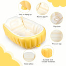 MINK Inflatable Baby Bathtub – Compact, Portable Bath Tub with Anti-Sliding Saddle Horn Seat, Ideal for Travel & Home – Suitable for Infants 0-6 Months by TinyTreasures Baby Boutique