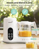 GROWNSY Baby Food Maker with Steam Basket, One Step Baby Food Processor Steamer Puree Blender Grinder Mills Machine, Auto Cooking Grinding and Sterili-zing for Healthy Homemade Baby Food, BPA-Free by TinyTreasures Baby Boutique