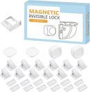 12 Pack Magnetic Cabinet Locks Baby Safety Child Proofing Invisible Locks No Drill Easy Installation for Cabinets Drawers Doors by TinyTreasures Baby Boutique