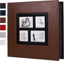 RECUTMS Magnetic Self-Stick Photo Album, DIY Scrapbook 60 Pages Black Inner Page Leather Cover for Wedding Baby Family Graduation Photo Album Holds 3x5 4x6 5x7 6x8 8x10 Photos by TinyTreasures Baby Boutique