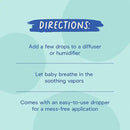 Oilogic Baby Essential Oil Vapor Drops for Diffuse & Humidifier, 2-Pack Set with Stuffy Nose & Cough + Slumber & Sleep - Baby Aromatherapy Oil is Safe for Babies, Kids & Toddlers by CozyNest Decor
