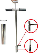 INTBUYING 40’’ Soil Sampler Probe Soil Test Probe with 8’’Sample Ejector and Foot Pedal &Rubber Handle Stainless Steel 2in Dia for Soil Sampling Lawn Garden Farm by GreenHaven Gardens