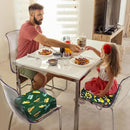 Toddler Booster Seat for Dining Table, Portable Booster Seat for Kitchen Chair, 4 Inch High-Density Foam Cushion with Adjustable Safety Straps and Non-Slip Bottom, Perfect for Kids Travel and Daily by TinyTreasures Baby Boutique
