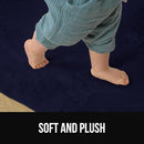 GORILLA GRIP Ultra Soft Washable Area Rug, 6x9, Stain and Slip Resistant Plush Thick Carpet for Bedroom Living Room, No Shed Floor Rugs, Pet Friendly, Dorm Essentials, Nursery Home Decor, Navy Blue by TinyTreasures Baby Boutique