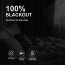 NICETOWN 100% Blackout Plylux Curtains for Living Room 2 Panels - Completely Blackout Window Drapes Thermal Insulate Smart Curtians for Nursery Patio Glass Door, Grommet Top (52 by 95 inches, Black) by TinyTreasures Baby Boutique