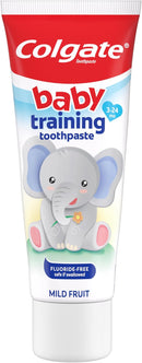 Colgate Baby Toothpaste and Toothbrush Kit, Mild Fruit Flavor, for Ages 3-24 Months by TinyTreasures Baby Boutique