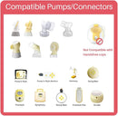 17mm Oval Flanges Shields Compatible with Medela Pumps, Replacement Parts for Pump in Style, Symphony, Swing Maxi, Harmony and Personalfit Flex–Breast Pump Accessories by TinyTreasures Baby Boutique