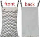 Adjustable Space Saving Door Hanging Laundry Hamper Bag with Over Door Hooks for Dirty Laundry by CozyNest Decor