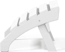 WestinTrends Dylan Outdoor Patio HDPE Adirondack Ottoman Footrest, White by CozyNest Decor