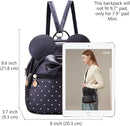 KL928 Girls Bowknot Polka Dot Cute Mini Backpack Small Daypacks Convertible Shoulder Bag Purse for Women by TinyTreasures Baby Boutique