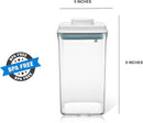 Airtight Food Storage Container Formula Dispenser with Spoon BPA-Free Milk Powder Container for Home Travel 2000ML / 2.0 Qt, No Scraper Design by TinyTreasures Baby Boutique