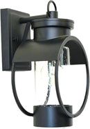 Muskoka Lifestyle Products Black Outdoor Weatherproof Wall Sconce Light Fixture, Rustic Porch Light, Entryway Light, Outdoor Wall Sconce Lantern by CozyNest Decor